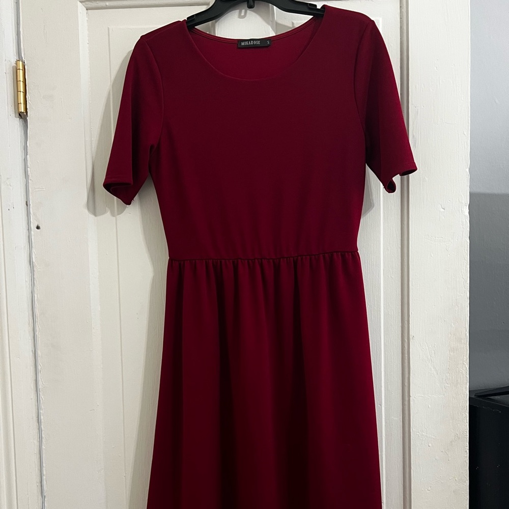 MikaRose dress size S, maroon red